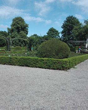 kies für terrasse, günstige Terrassen Ideen