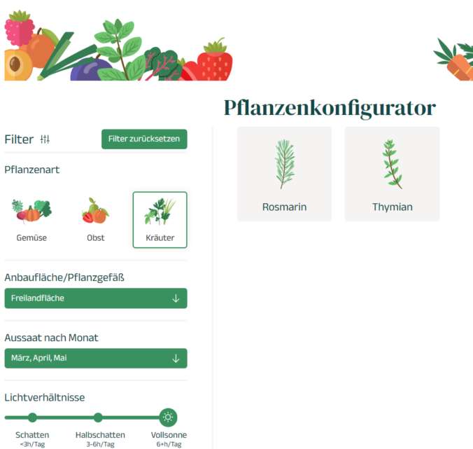 pflanzenkonfigurator screenshot